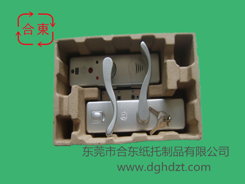 紙箱邊黃色干壓紙托 門鎖包裝紙托 紙箱邊黃色干壓紙托 門鎖包裝紙托