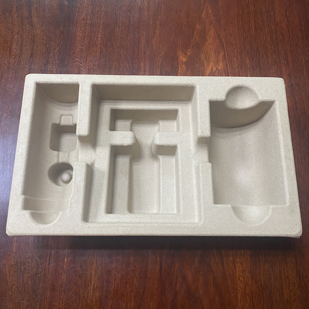 回收紙邊黃色干壓紙托